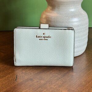 Kate Spade New York Leila Medium Compact Bifold Wallet Leather - Lime Sherbert